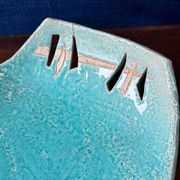 Large fruit bowl / centrepiece in glazed ceramic from the 1970s.