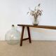 Large raw workshop bench with dowels - wabi-sabi spirit 175 cm