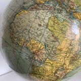 Vintage 1950 German Columbus World Map Globe - 53 cm