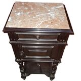 Napoleon III Style Nightstand Blackened Wood