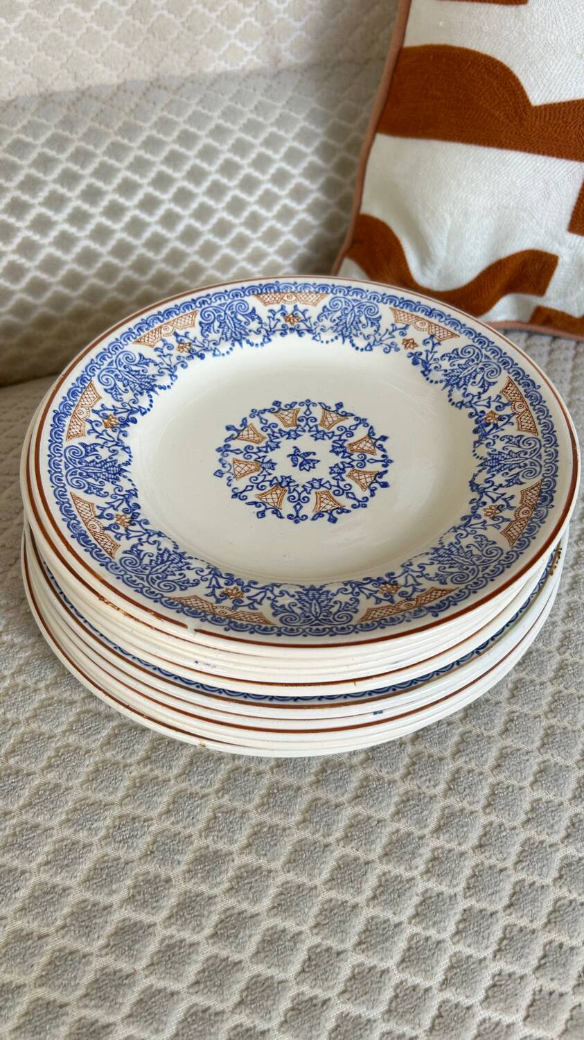 10 Longwy Rouennais iron earth plates