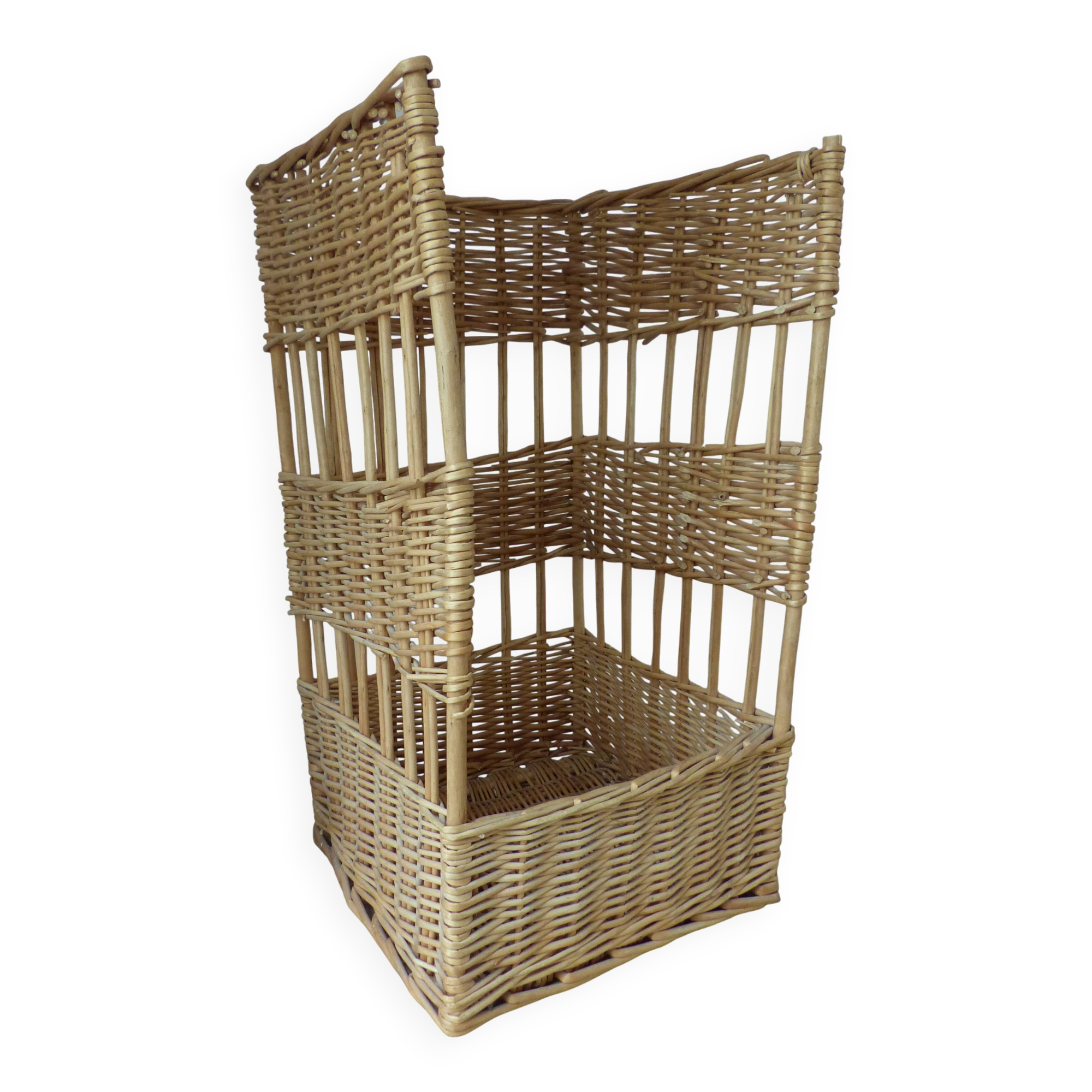 Large vintage bread basket – Wicker & rattan – French bakery style