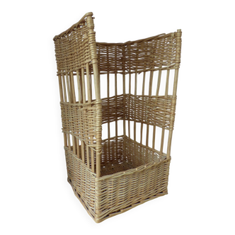 Large vintage bread basket – Wicker & rattan – French bakery style
