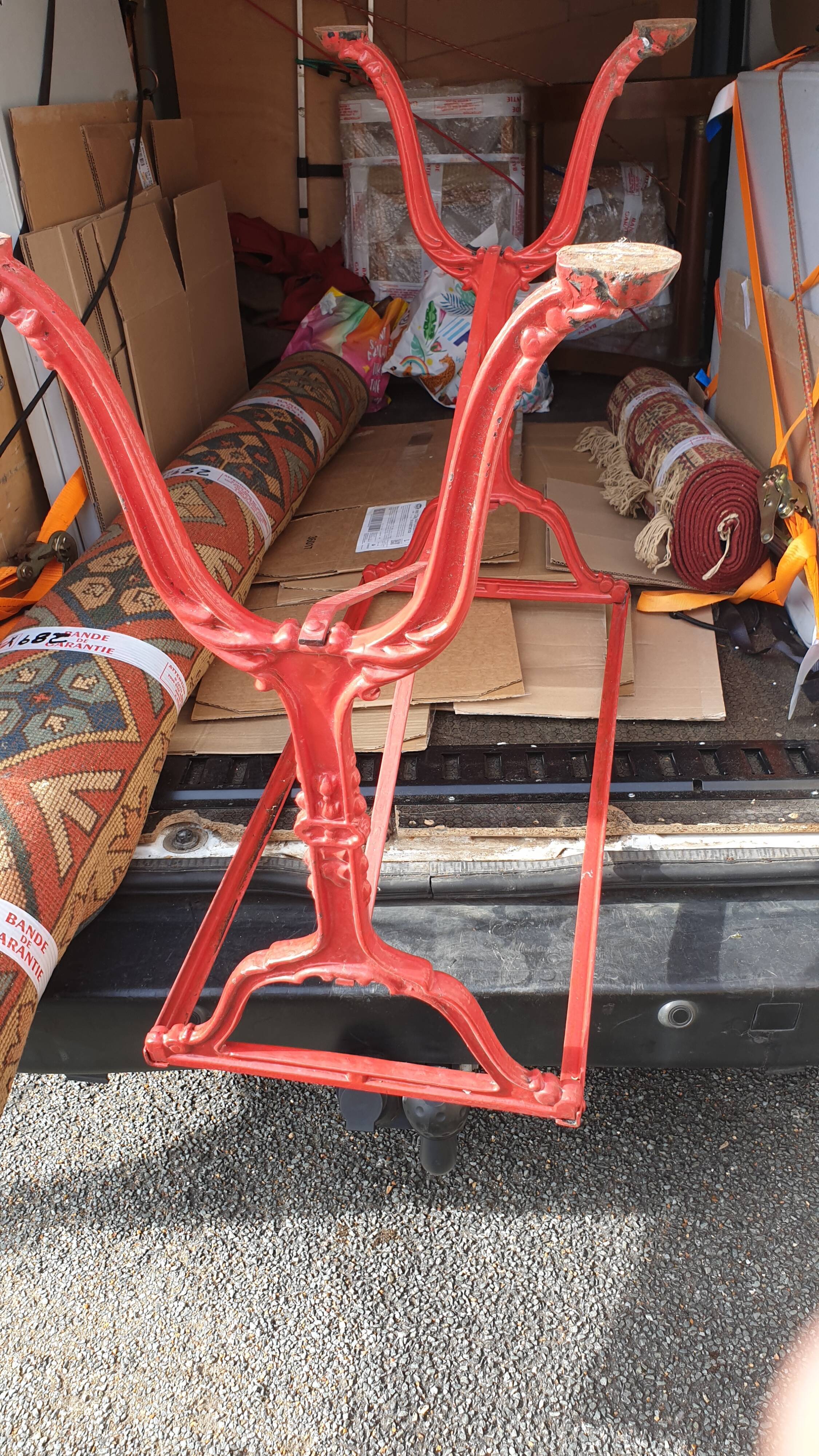 Wrought iron bistro table