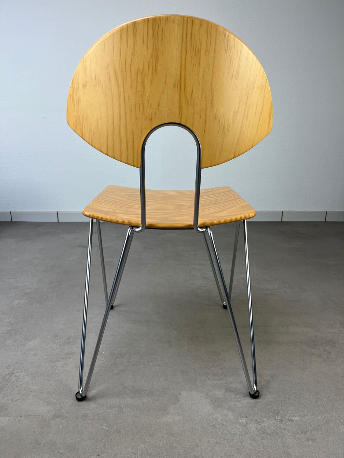 6 Mikado chairs 1800, stackable, design by Walter Leeman for Kusck&co.