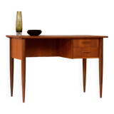 Scandinavian teak desk, 2 drawers
