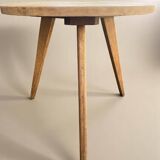 Table d'appoint tripode en chêne