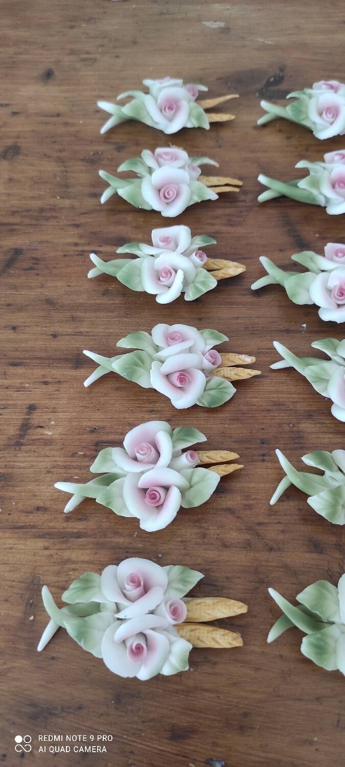 Porte couteaux fleurs et épis de bles