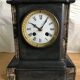Antique black marble clock from the Napoleon III period