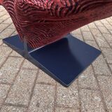 Artifort Ribbon chair by Pierre Paulin + Ottoman, Pierre Frey fabric