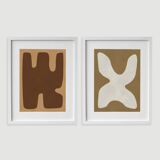 2 framed art prints