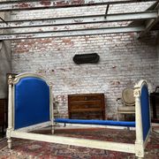 Pair of lacquered wooden beds Louis XVI XIXth