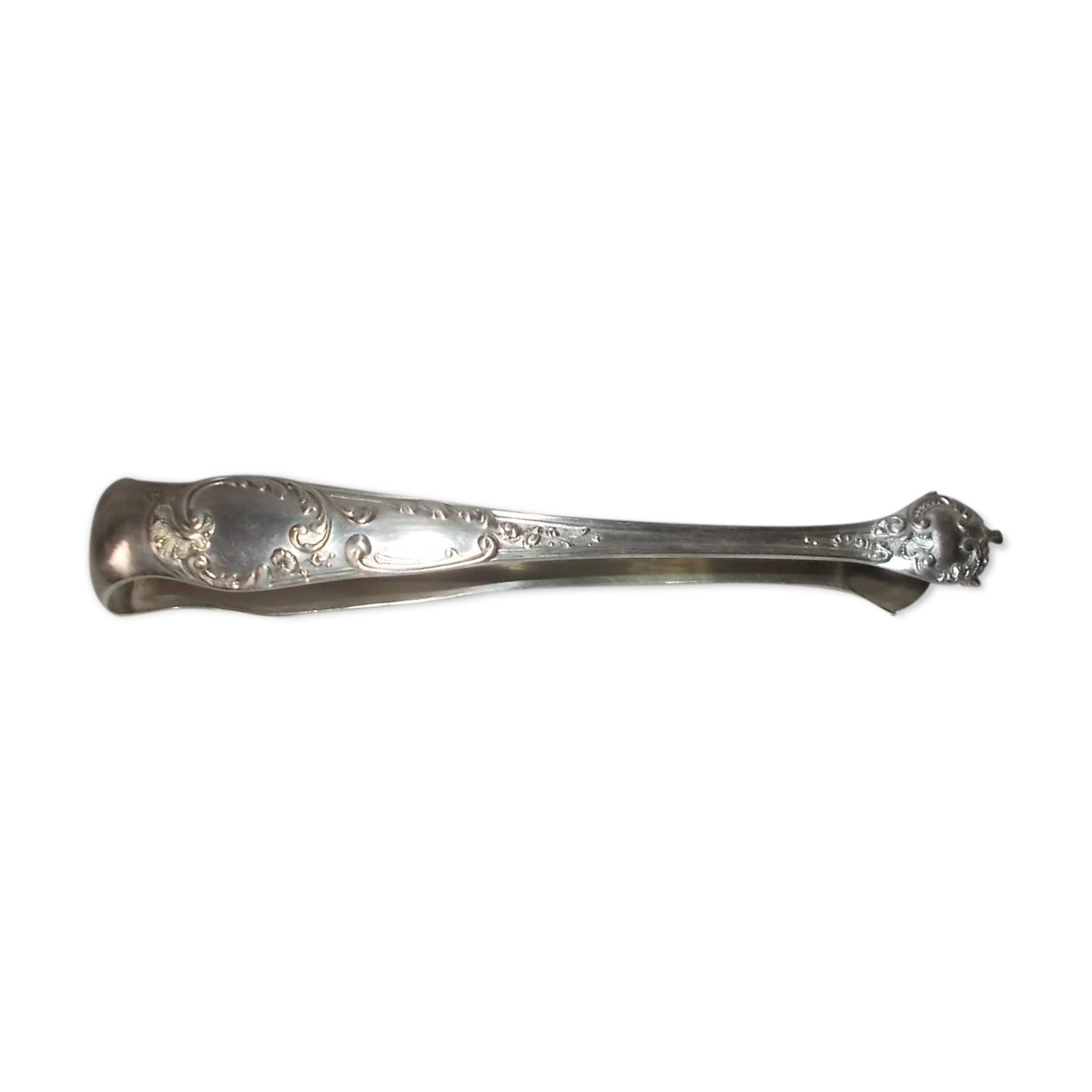 Silver metal sugar pinch