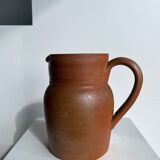 Handmade stoneware pitcher below H: 20cm