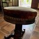 Piano stool / swivel stool in solid wood