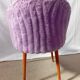 Lilac furry chair from the 50s