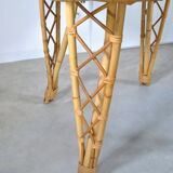 Rattan dining table year 60