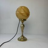 Old vintage brass table lamp