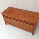 Banc coffre en rotin