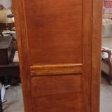 Parisian wardrobe vintags sliding doors in old pitch pine 193x115.5 cm
