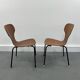 Chaises Mid-Century en Contreplaqué Danois, 1950s, Set de 2