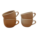 4 tasses à déjeuner grès