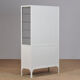 Medical Iron And Glass Cabinet, 1940s