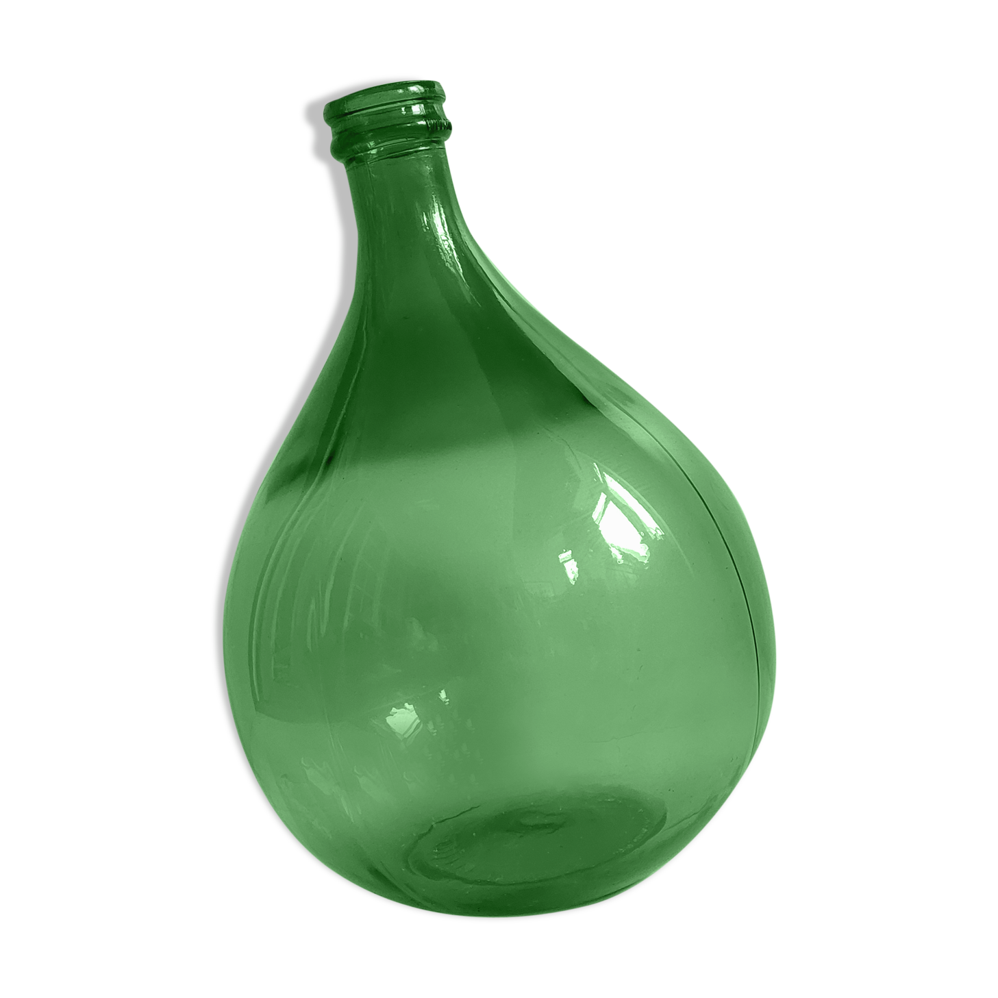 Demijohn 10L round green