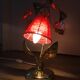 Floor lamp in gold metal