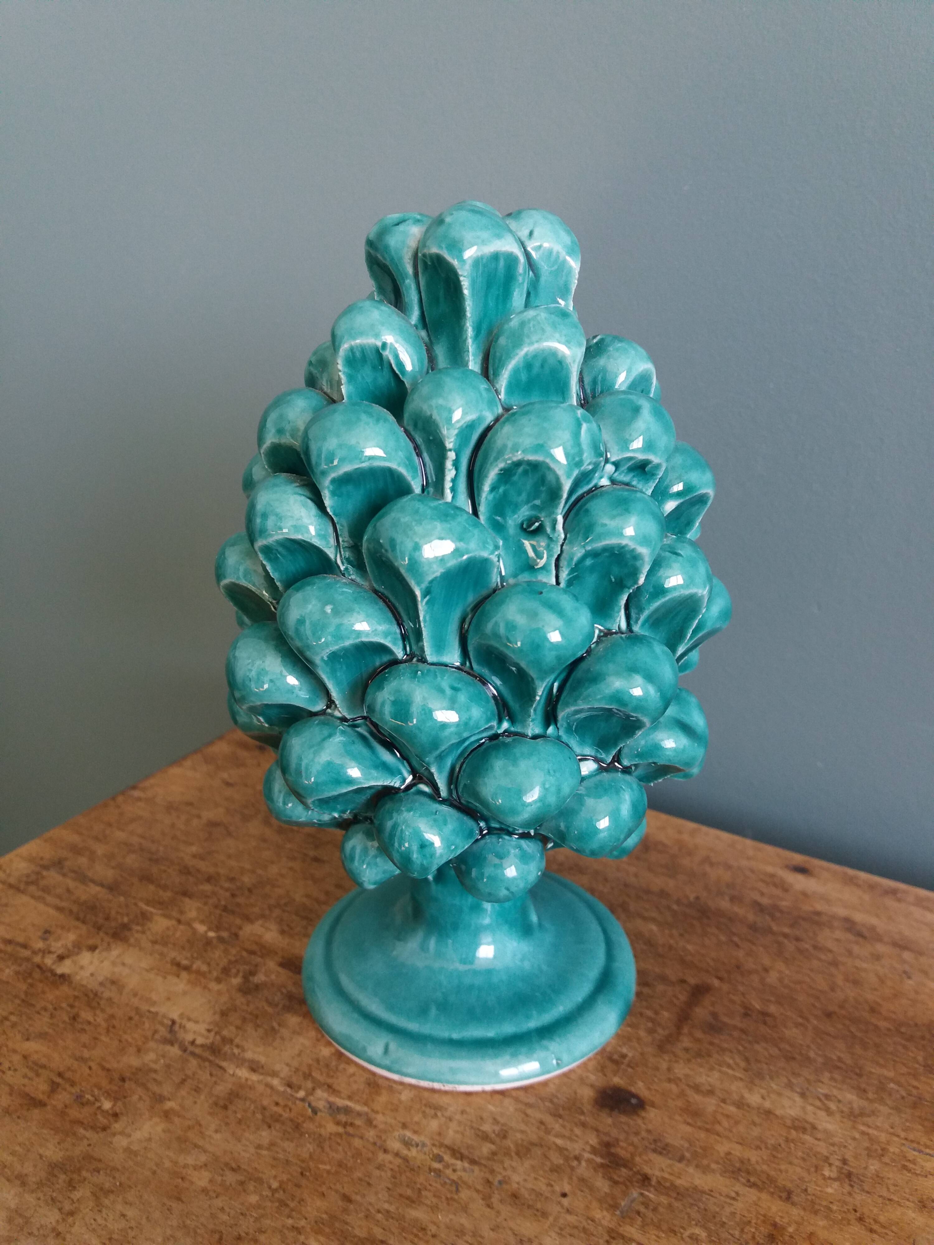 Pigna pine cone signed Cali, Caltagirone in Sicily