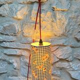 Complete vintage fabric lamp