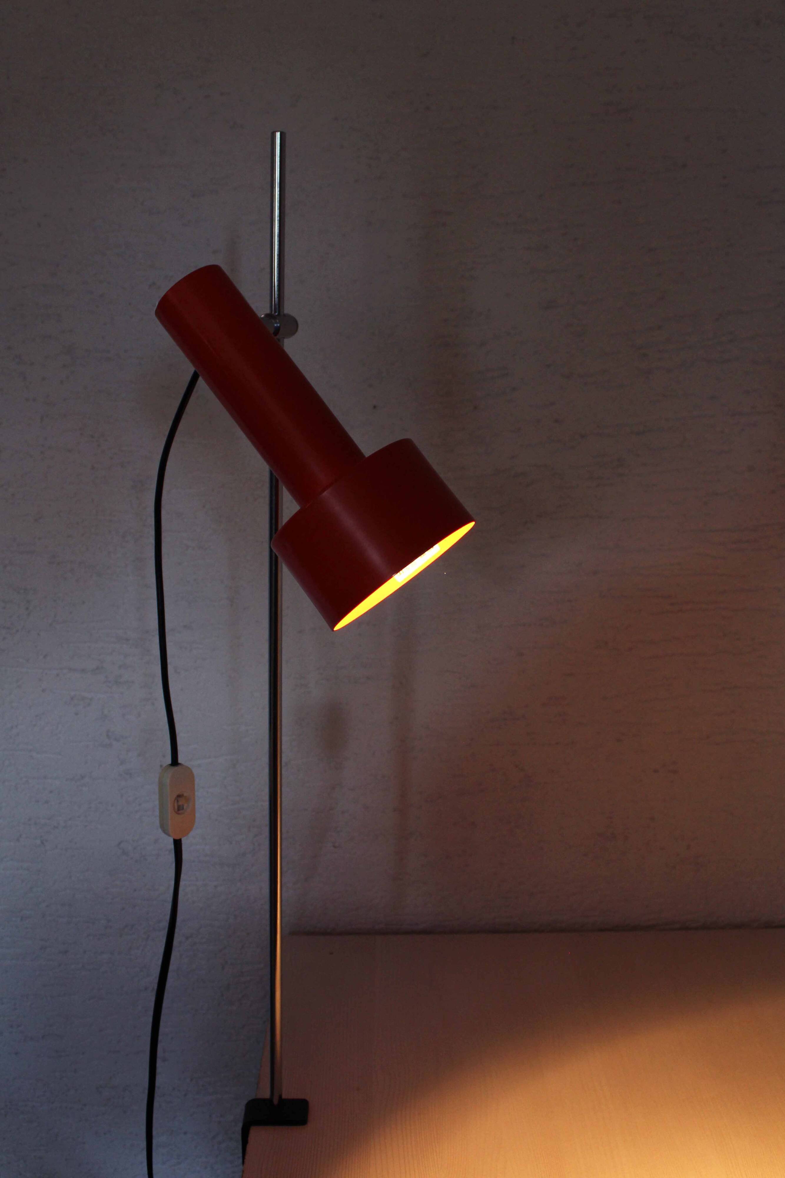 Orange vice lamp 1970