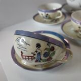 Service à café en porcelaine japonaise