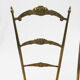 Paire de chaises en laiton, style Chiavari