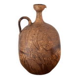 Vintage Gerhard Liebenthron Pitcher Vase, West German Studio Pottery, 1970s