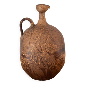 Vintage Gerhard Liebenthron Pitcher Vase, West German Studio Pottery, 1970s