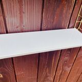 Vintage modular wall shelf, metal and brass, circa 1960s