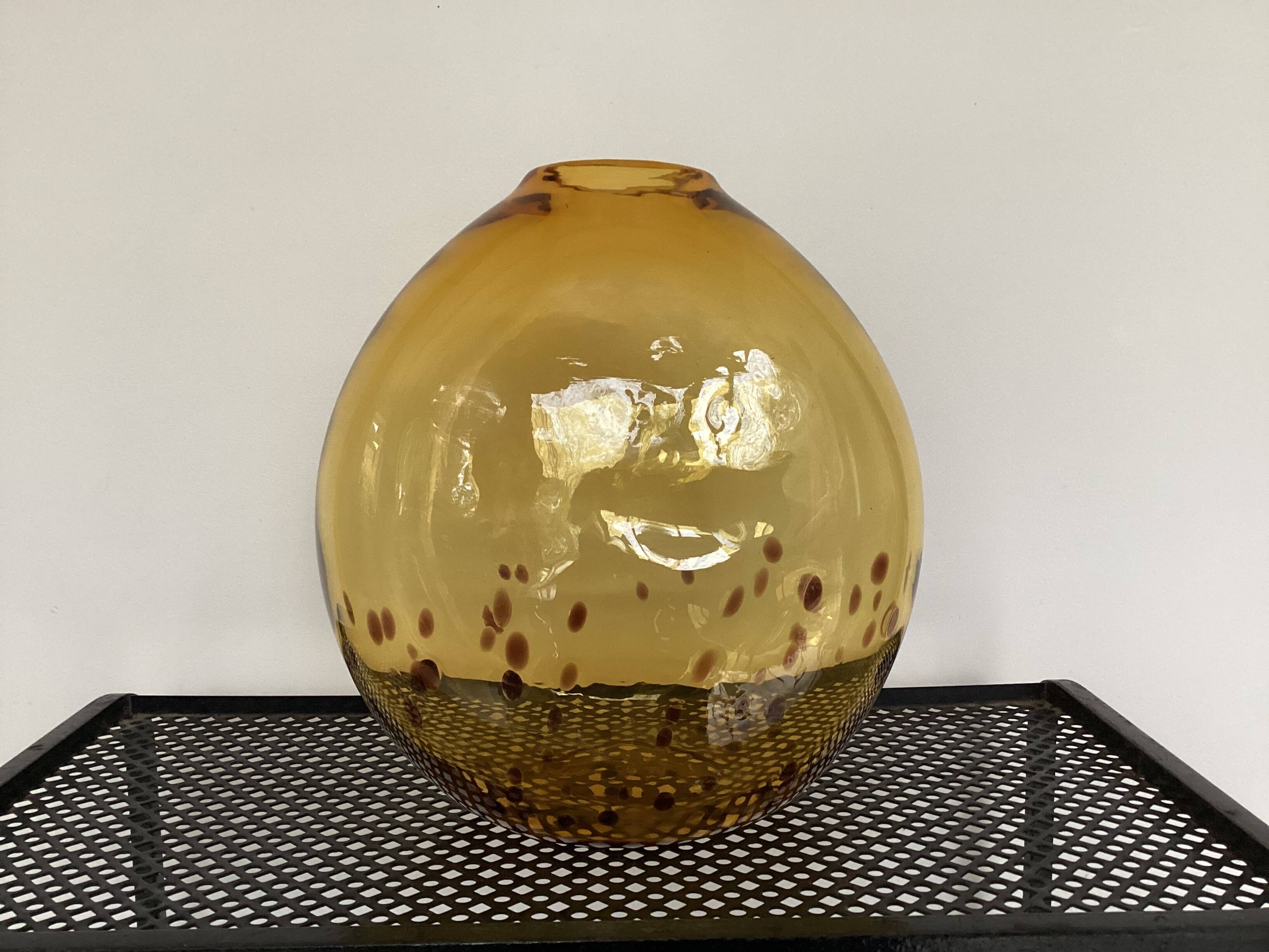 Blown glass vase