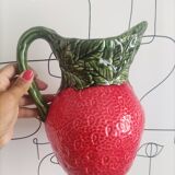 Pichet carafe fraise barbotine