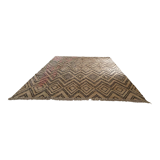 Tapis kilim, chanvre et coton tissé à la main