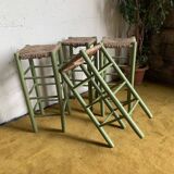 4 country bar stools
