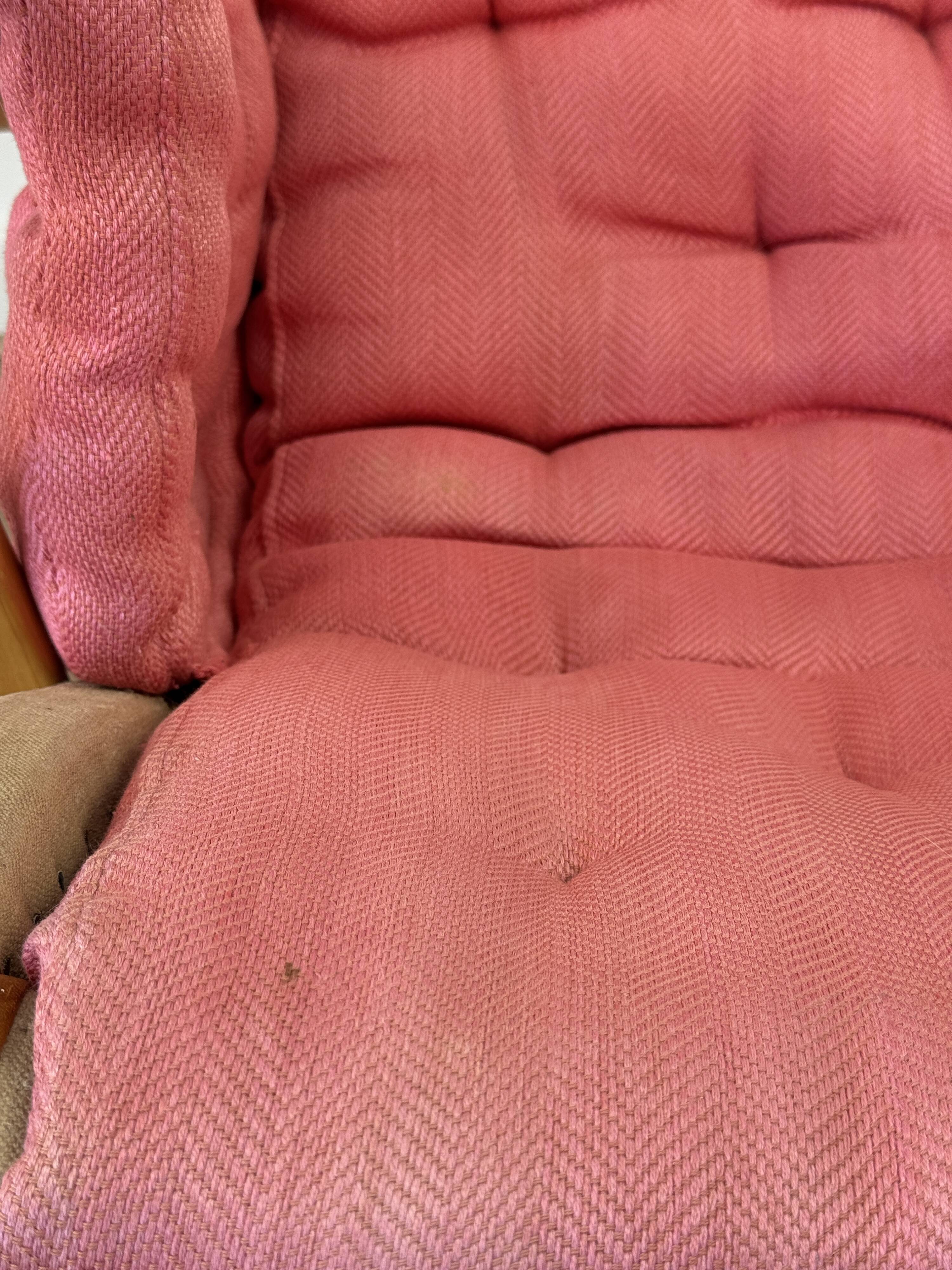 Pernilla Armchair by Bruno Mathsson for DUX – Pink Upholstery, 1970s–1980s