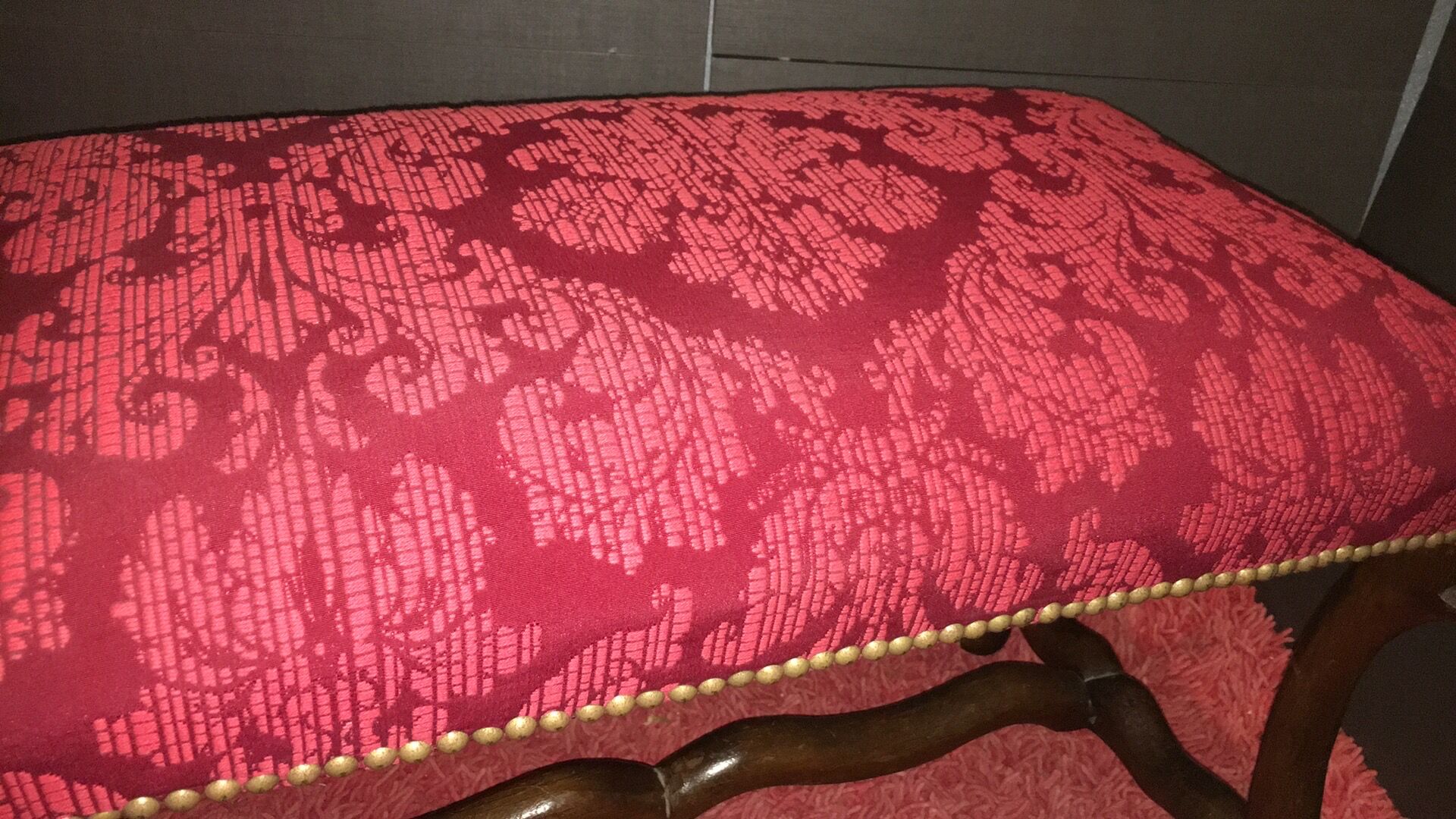 Brutalist wooden bench 1960