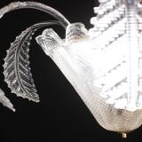Lustre Art Déco, Barovier & Toso, verre de Murano, années 1950