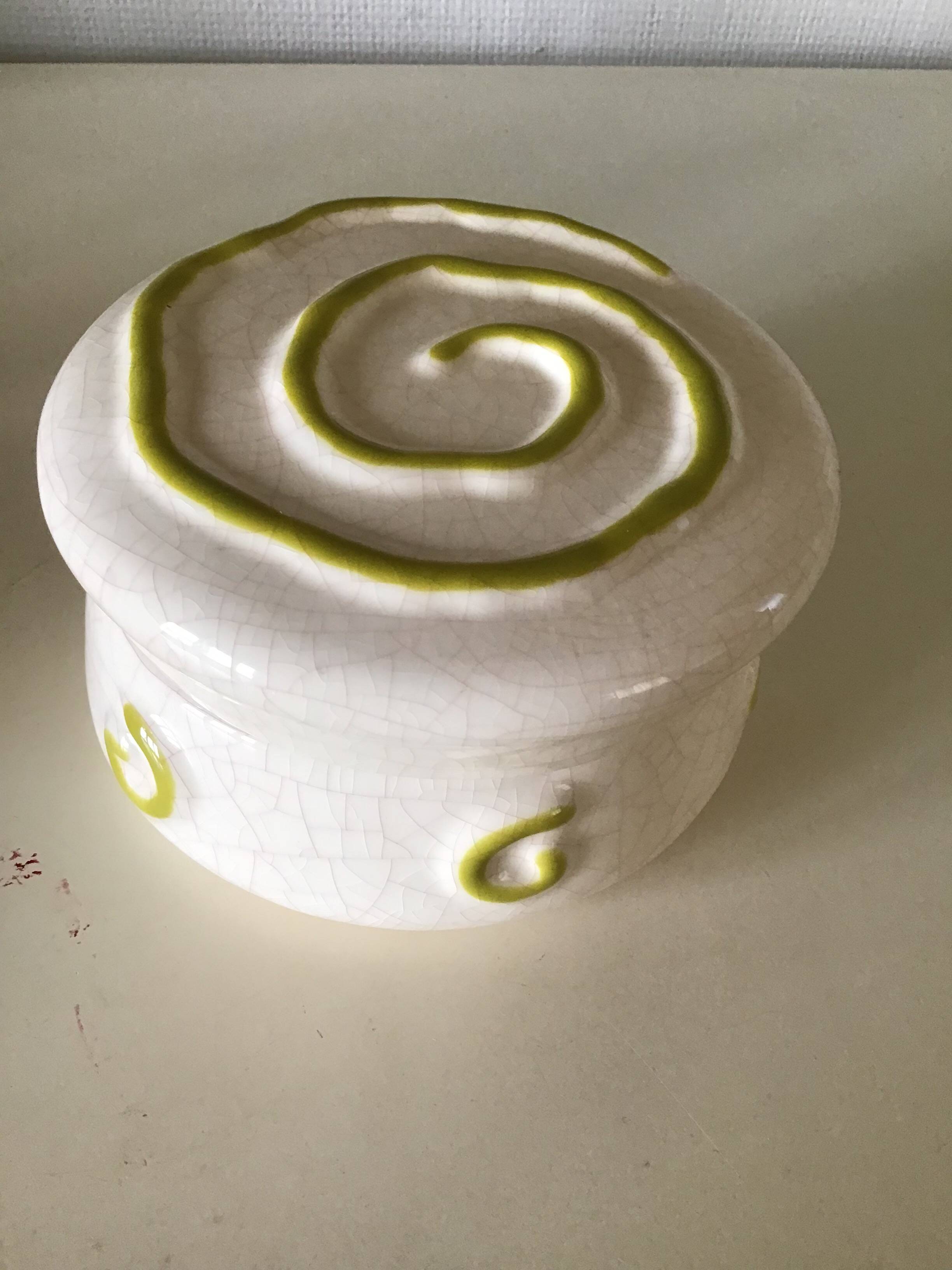 Longwy enamel trinket box