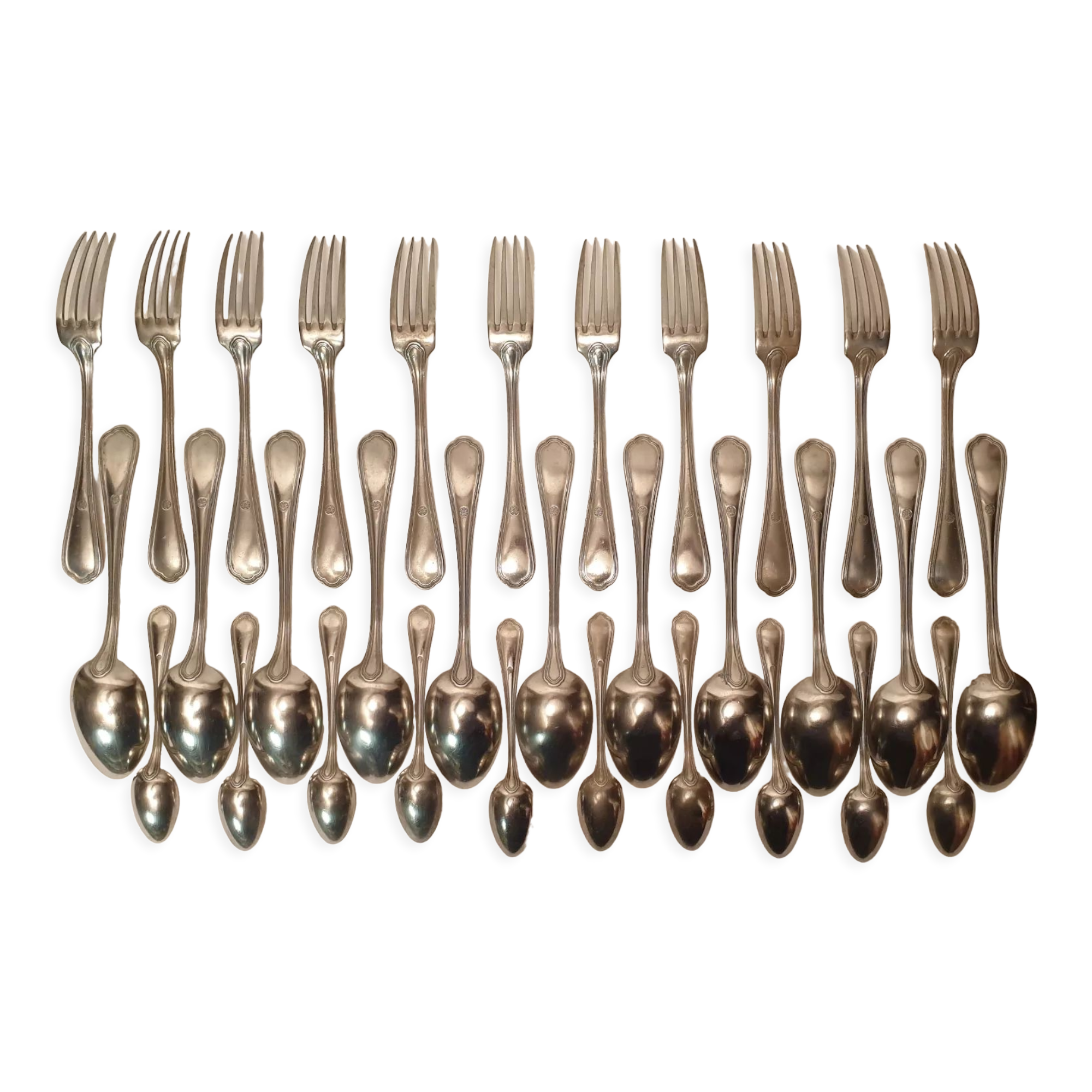 Cutlery part in silver metal christalba