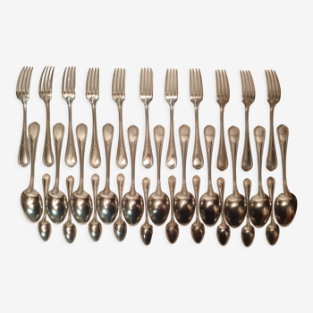 Cutlery part in silver metal christalba