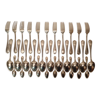 Cutlery part in silver metal christalba