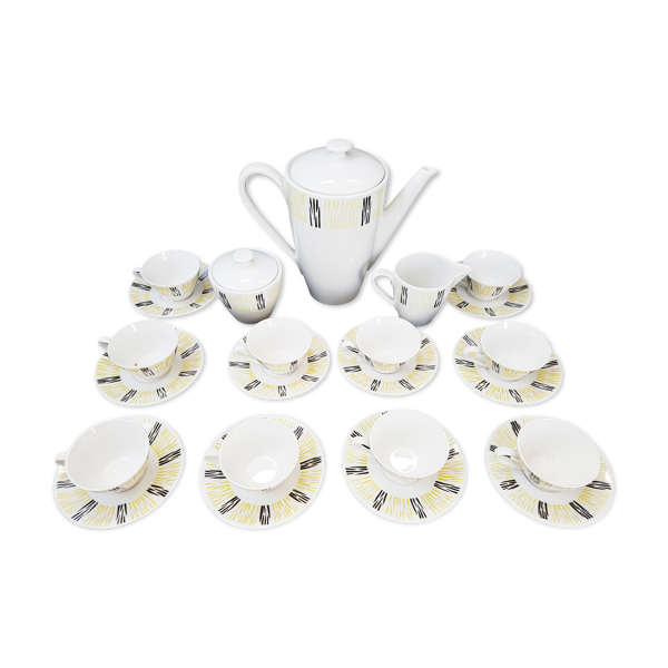 Service à café 10 tasses des années 50