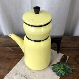 Aubecq enamelled sheet metal coffee maker